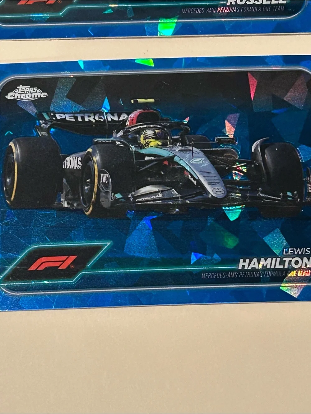 Lewis Hamilton Mercedes Formula 1 Trading Card - Blue & Black